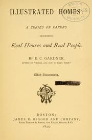 Cover of: Illustrated homes: a series of papers describing real houses and real people.