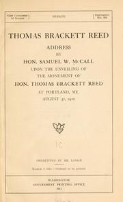 Thomas Brackett Reed by Samuel W. McCall
