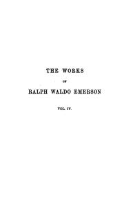 Cover of: The works of Ralph Waldo Emerson by Ralph Waldo Emerson