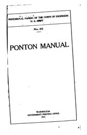 Cover of: Ponton manual.