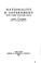 Cover of: Nationality and government