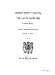 Cover of Martin's history of France