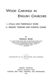 Cover of: Wood carvings in English churches 