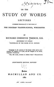 Cover of: On the study of words by Richard Chenevix Trench