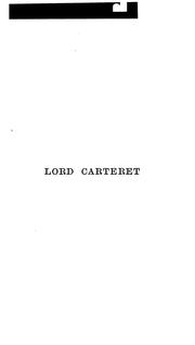 Cover of: Lord Carteret: a political biography, 1690-1763