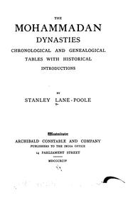Cover of: The Mohammedan dynasties by Stanley Lane-Poole