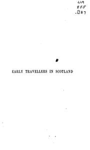 Cover of: Early travellers in Scotland