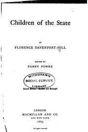 Cover of: Children of the state by Florence Davenport Hill