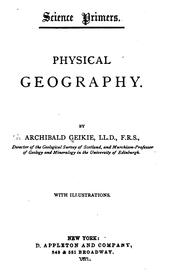 Cover of: Physical geography