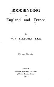 Cover of: Bookbinding in England and France
