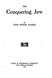 Cover of: The conquering Jew