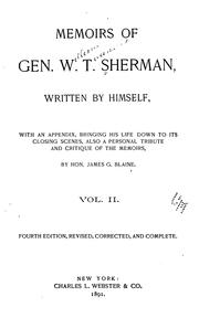 Cover of: Memoirs of Gen. W.T. Sherman by William T. Sherman, William T. Sherman