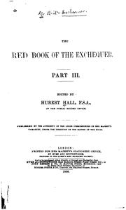 Cover of: The Red book of the Exchequer by Great Britain. Exchequer.