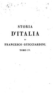 Cover of: Storia d'Italia by Francesco Giucciardini