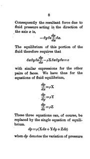 Cover of: Elements of the mathematical theory of fluid motion: Wave and vortex motion.