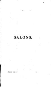 Salons by Denis Diderot