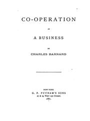 Cover of: Co-operation as a business by Charles Barnard