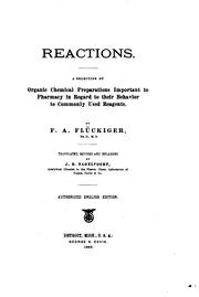 Cover of: Reactions. | Friedrich August FlГјckiger
