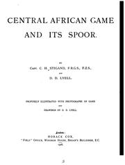 Cover of: Central African game and its spoor.