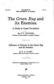 Cover of: The green bug and its enemies.: A study in insect parasitism.