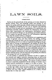 Cover of: Lawn soils.