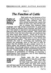 Cover of: Progressive beef cattle raising