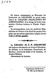 Cover of: Nouveau jardinier de la Louisiane by J. F. Lelièvre