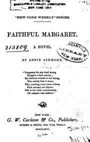 Cover of: Faithful Margaret by [Simpson, J. M. Mrs.]
