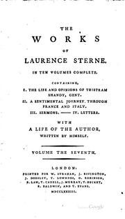 The works of Laurence Sterne by Laurence Sterne