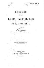 Cover of: Resumen de las leyes naturales de la enseñanza
