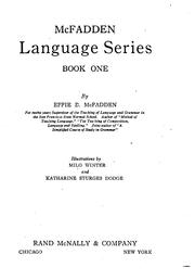 Cover of: McFadden language series  by Effie Belle McFadden