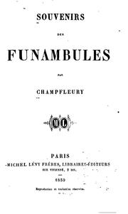 Cover of: Souvenirs de Funambules