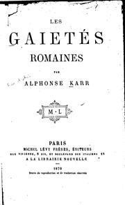 Cover of: Les gaietés romaines