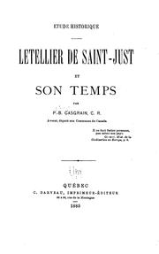 Cover of: Étude historique