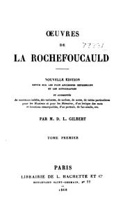 Cover of: Œuvres de La Rochefoucauld by François duc de La Rochefoucauld