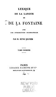 Cover of: Œuvres de J. de La Fontaine