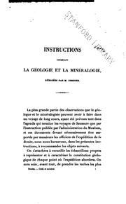 Cover of: Géologie et minéralogie