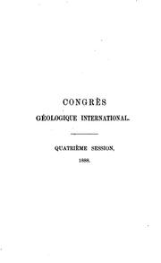 Cover of: Compte rendu de la 4me session, Londres, 1888