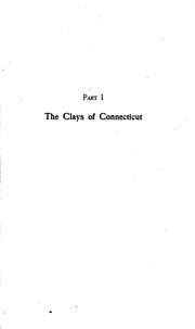 Cover of: The clays and clay industries of Connecticut by G. F. Loughlin