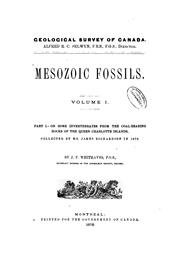 Cover of: Mesozoic fossils by Geological Survey of Canada.