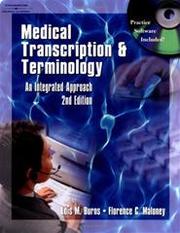 Cover of: Medical transcription & terminology by Lois Burns