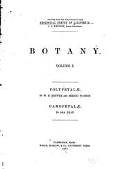 Cover of: Botany by Geological Survey of California., Geological Survey of California.