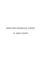 Cover of: St. Mary's county