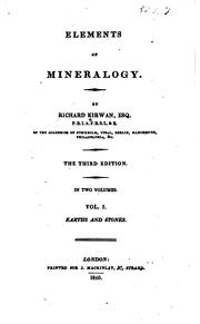 Cover of: Elements of mineralogy