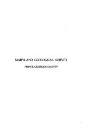 Cover of: Prince George's county by Maryland. Geological Survey