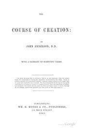 Cover of: The course of creation