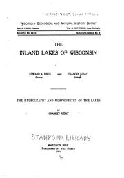 Cover of: The inland lakes of Wisconsin