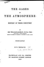 Cover of: The gases of the atmosphere, the history of their discovery