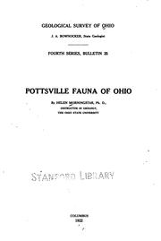 Cover of: Pottsville fauna of Ohio by Helen Morningstar