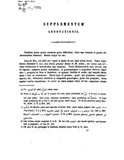 Cover of: Supplementum annotationis in librum as-Sojutii De nominibus relativis: inscriptum [Lubb al-lubāb] continens novorum codicum collationem et excerpta ex as-Sam'anii libro [Fī al-ansāb] et Ibno'l-Athiri libro [al-Lubāb]